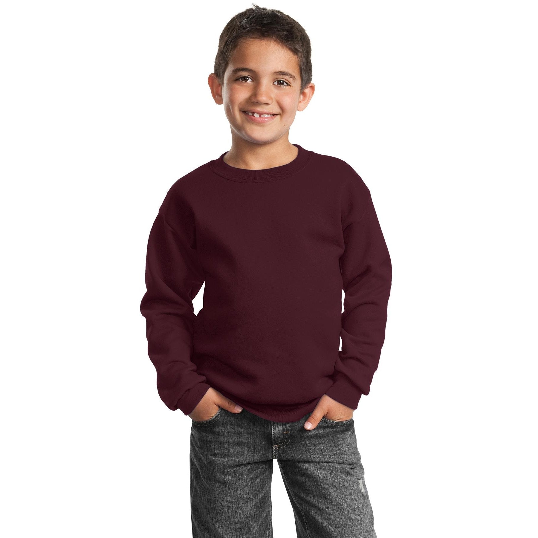 Port & Company-Port & Company® - Youth Core Fleece Crewneck Sweatshirt. PC90Y-MedTech-9
